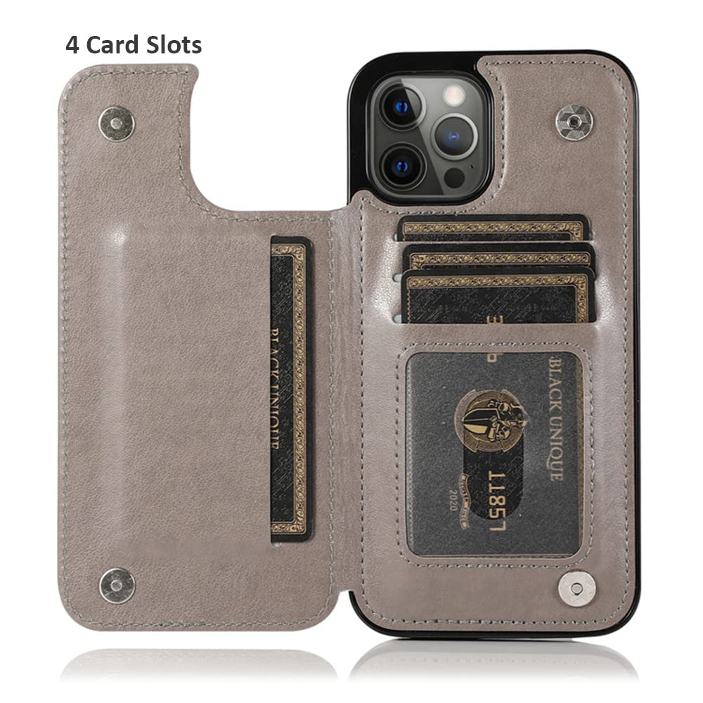Amazon.co.jp: JIATAY 財布型スマホケース iPhone 12 Pro用 カード